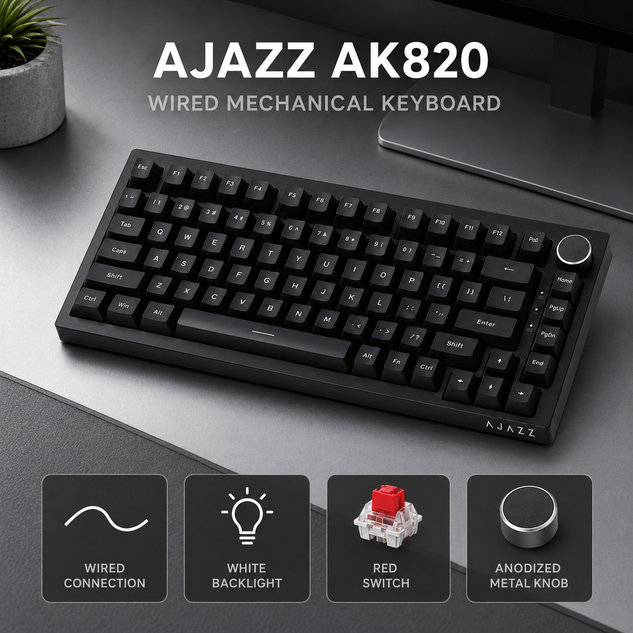 Gaming Keyboard And Mouse For Xbox - AJAZZ AK820 and AK820PRO Mechanical Gaming