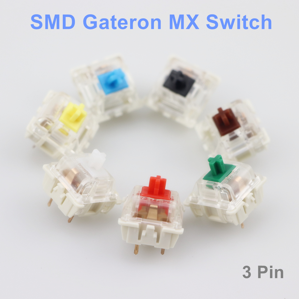 Gaming Keyboard Blue Switches - Gateron SMD Công Tắc Đen Đỏ