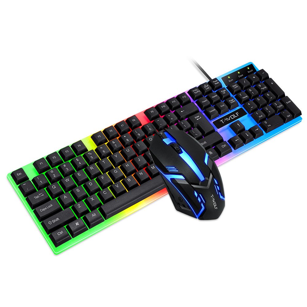 Keyboard Gaming Transparent - Arabic English Keyboard with Arabic Alphabet