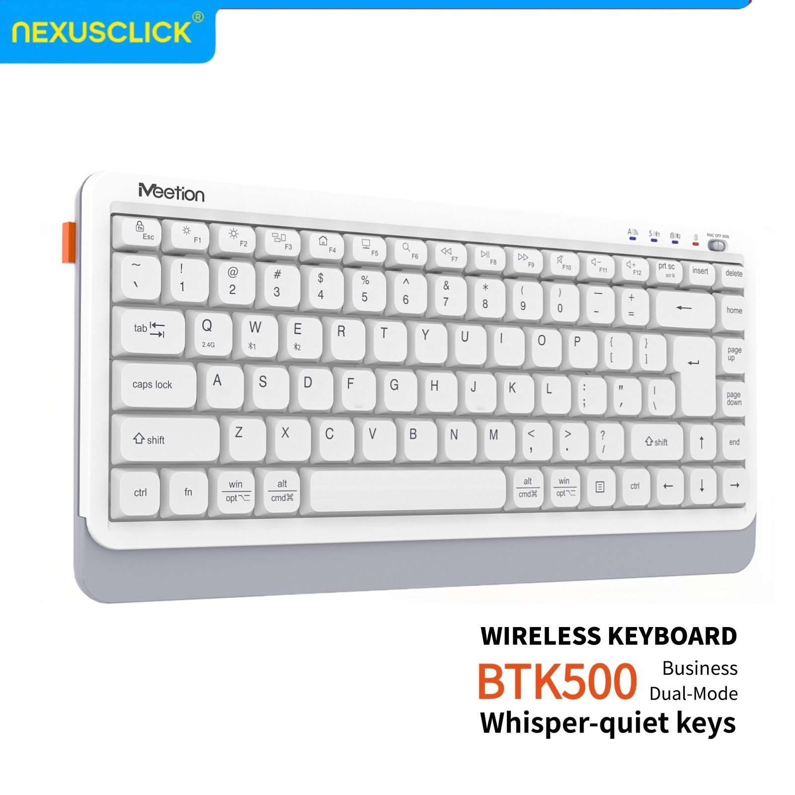 Gaming Keyboard E Yooso - NexusClick Quiet Ultra Slim Dual Mode