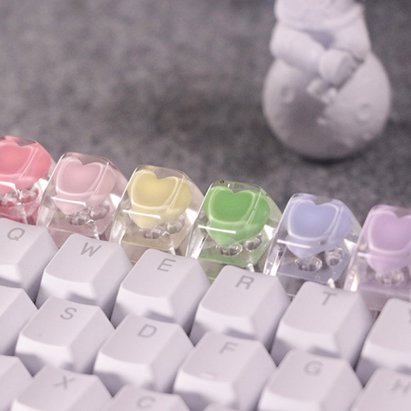 Keyboard Gaming Transparent - Cá Tính Trong Suốt Nhựa Keycaps