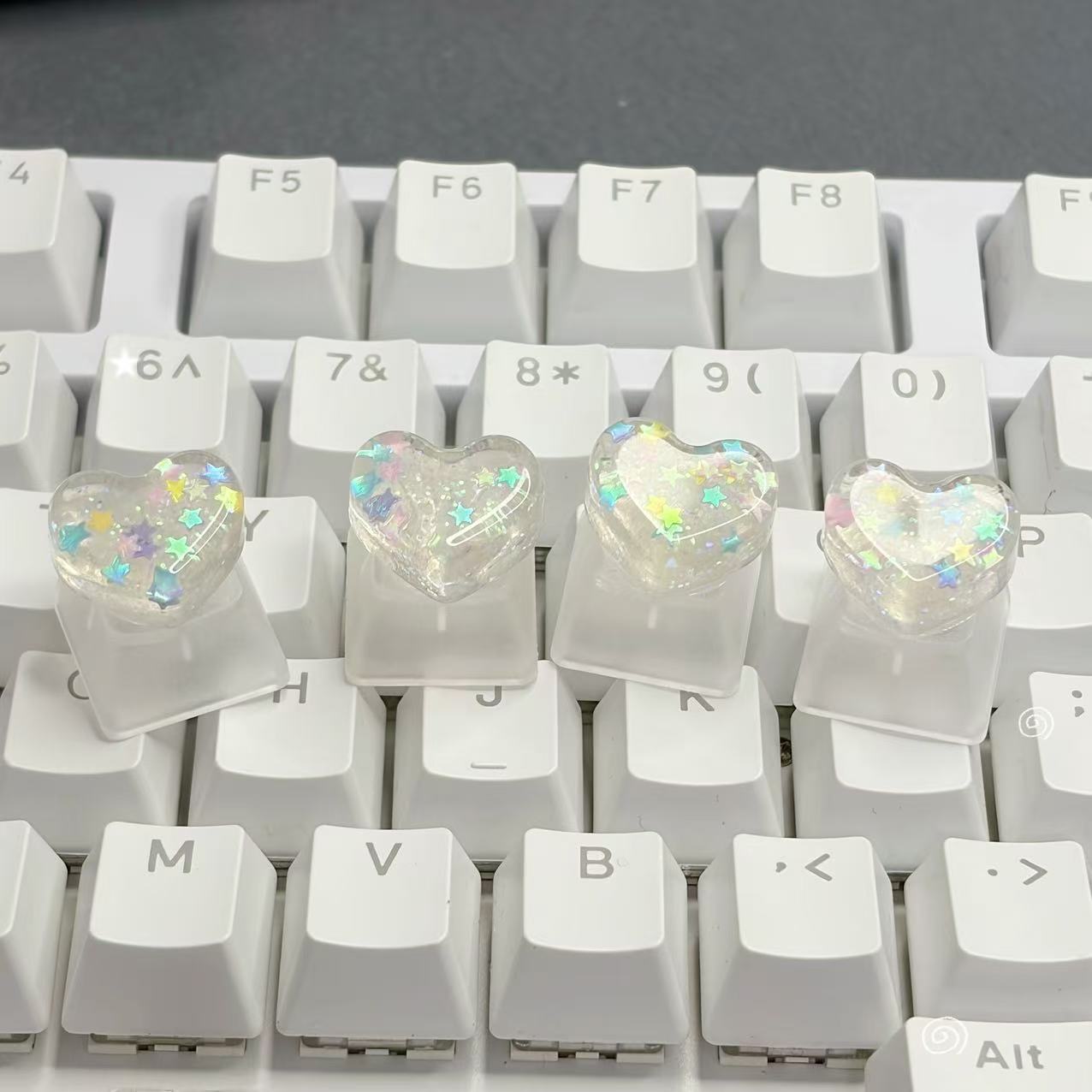 Personalized transparent heart - đánh giá và giá Keyboard Gaming Transparent