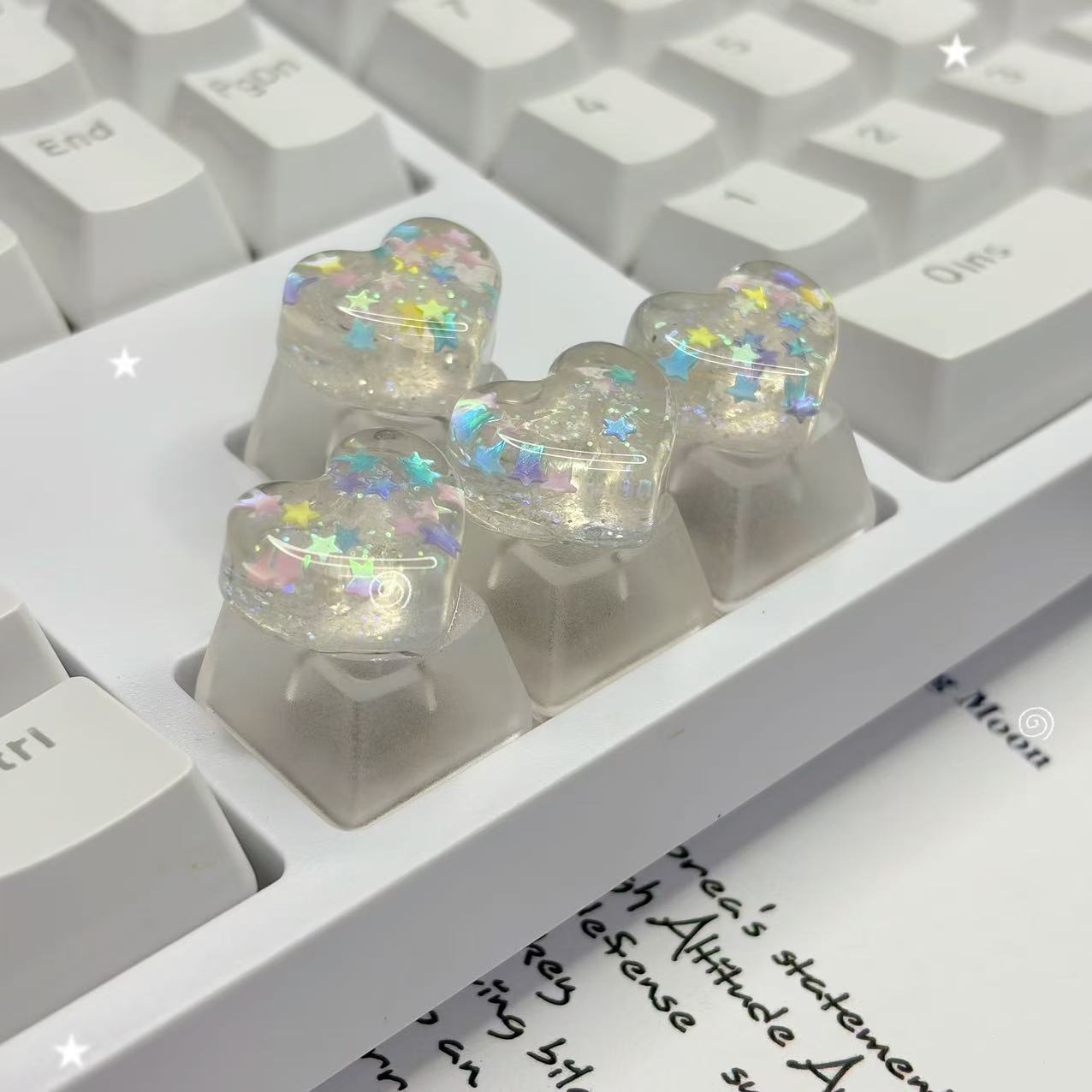 Personalized transparent heart - đánh giá và giá Keyboard Gaming Transparent