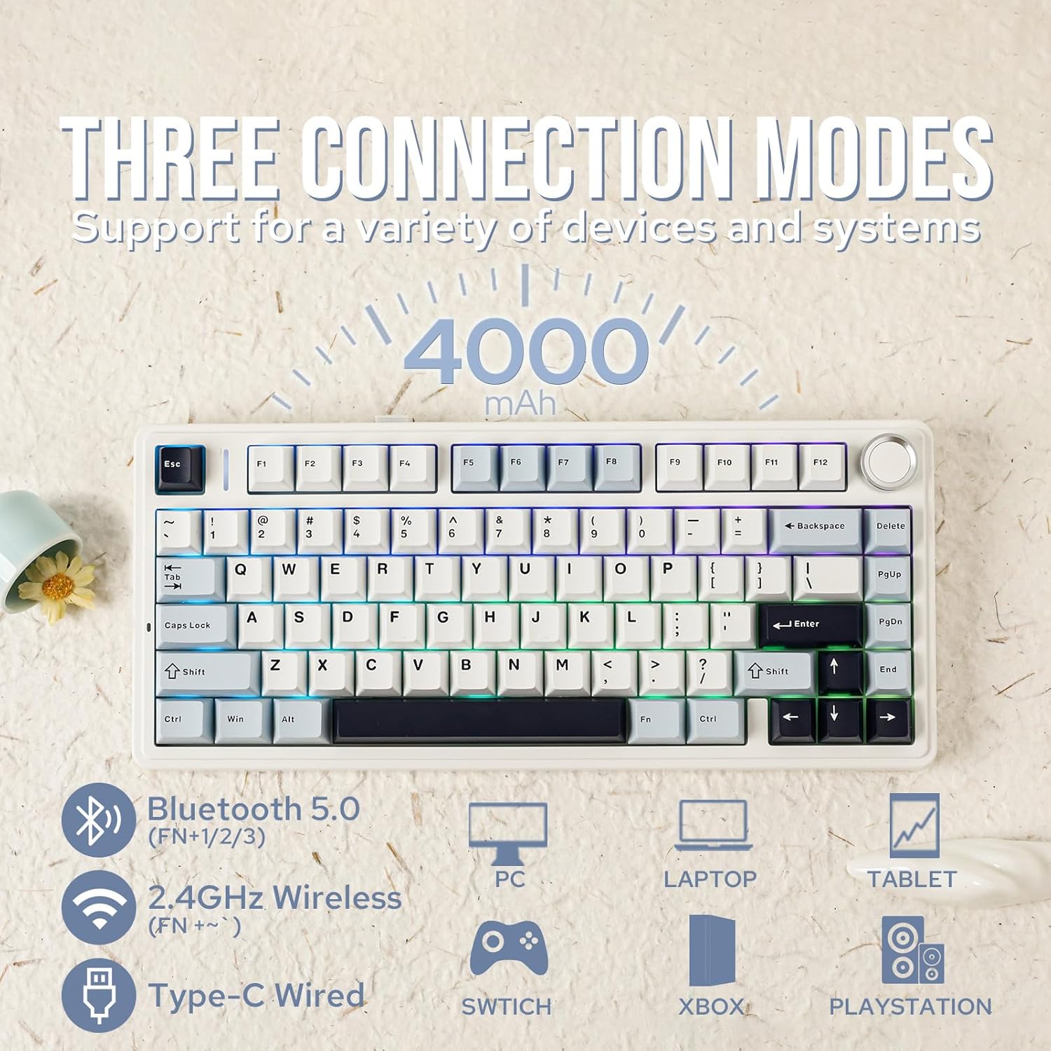 Aula F75 Mechanical Keyboard 7 - đánh giá và giá Gaming Keyboard Hot Swappable