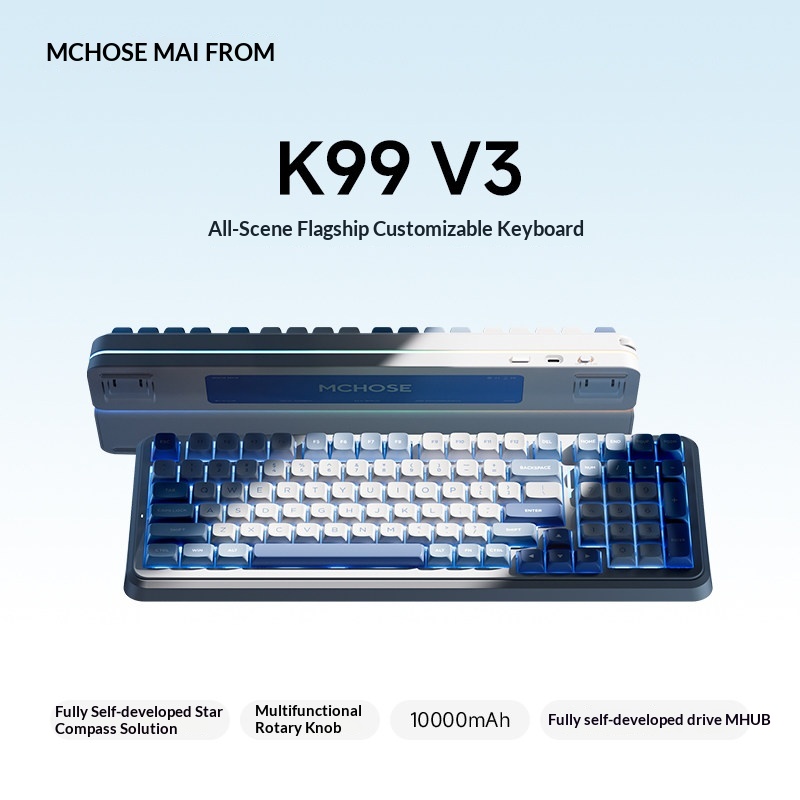 MCHOSE K99 V3 Customizable Mec - đánh giá và giá Gaming Keyboard Bluetooth