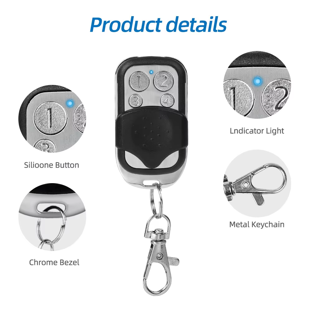 4 Buttons Remote Control 330MH - đánh giá và giá Switch Opener Tool