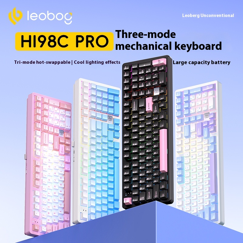 LEOBOG Hi98Pro Mechanical Keyb - đánh giá và giá Gaming Keyboard Bluetooth
