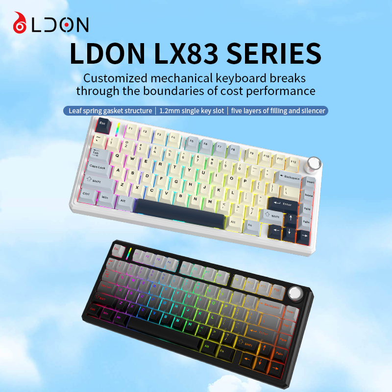 LDON LX83 Full Size Mechanical - đánh giá và giá Gaming Keyboard Hot Swappable
