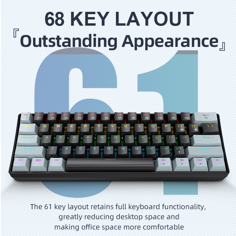APAYADO K61 Mini Mechanical Ke - đánh giá và giá Gaming Keyboard And Mouse For Xbox
