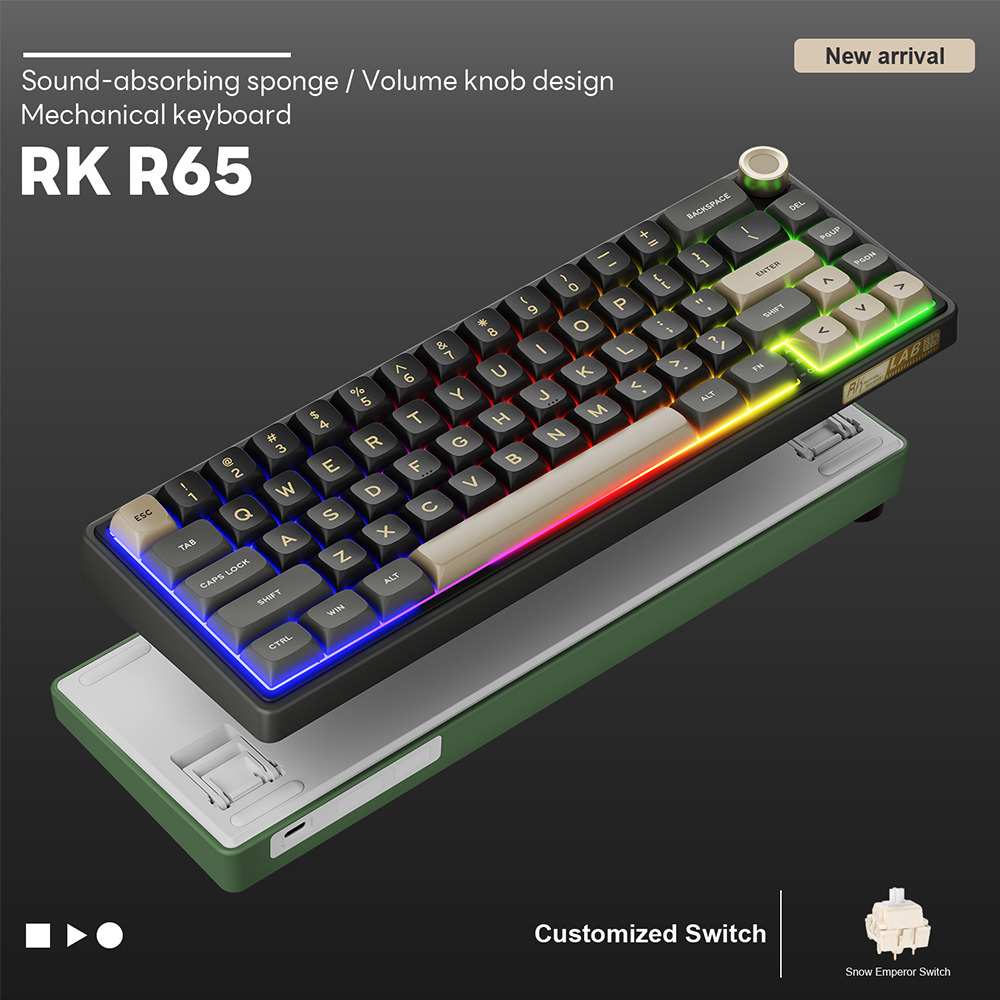 Royal Kludge RK R65 Brazilian  - đánh giá và giá Gaming Keyboard E Yooso
