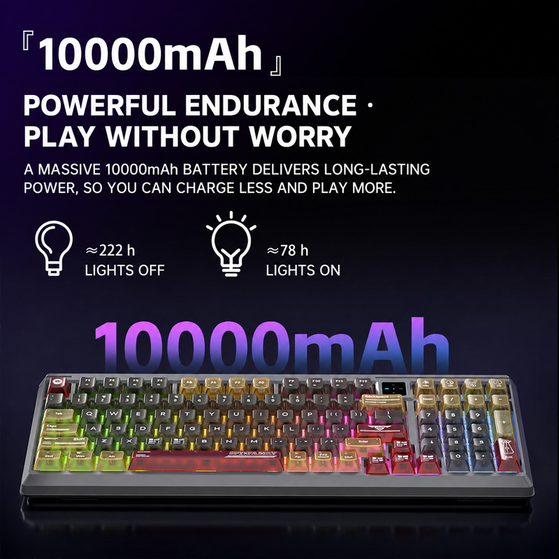 Langtu T98 Tri Mode RGB Custom - đánh giá và giá Gaming Keyboard Bluetooth