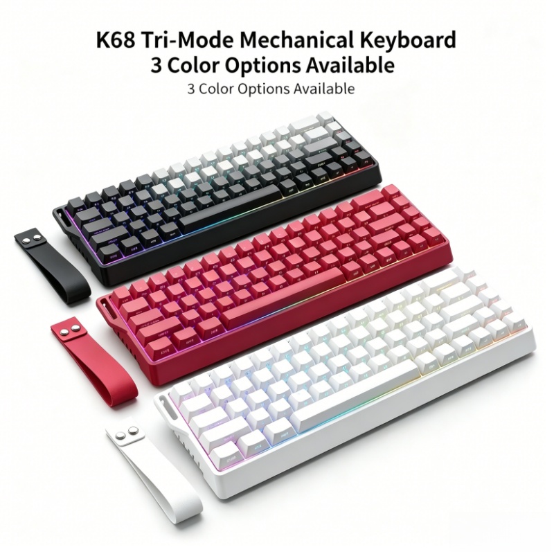 K68 RGB Backlight Three-Dimens - đánh giá và giá Gaming Keyboard Bluetooth