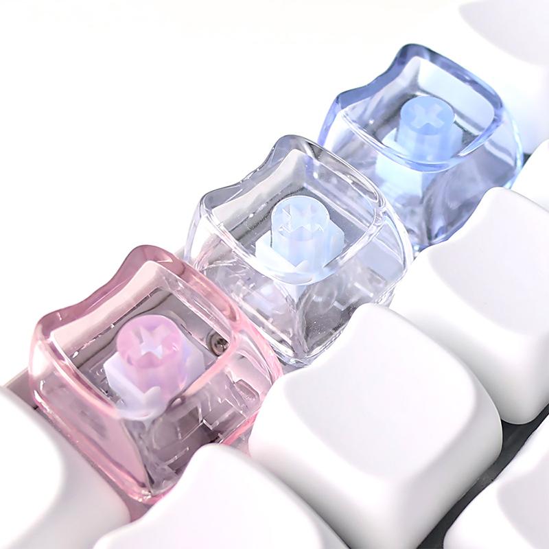10Pcs Cute Cat Shaped Transpar - đánh giá và giá Keyboard Gaming Transparent