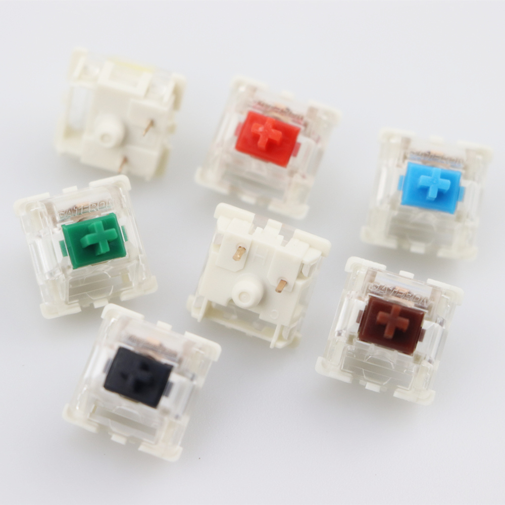 Gateron SMD Công Tắc Đen Đỏ Nâ - đánh giá và giá Gaming Keyboard Blue Switches