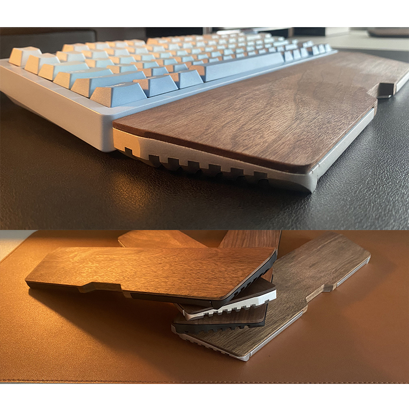 Kashcy Solid Walnut Wood & Alu - đánh giá và giá Gaming Keyboard Ergonomics