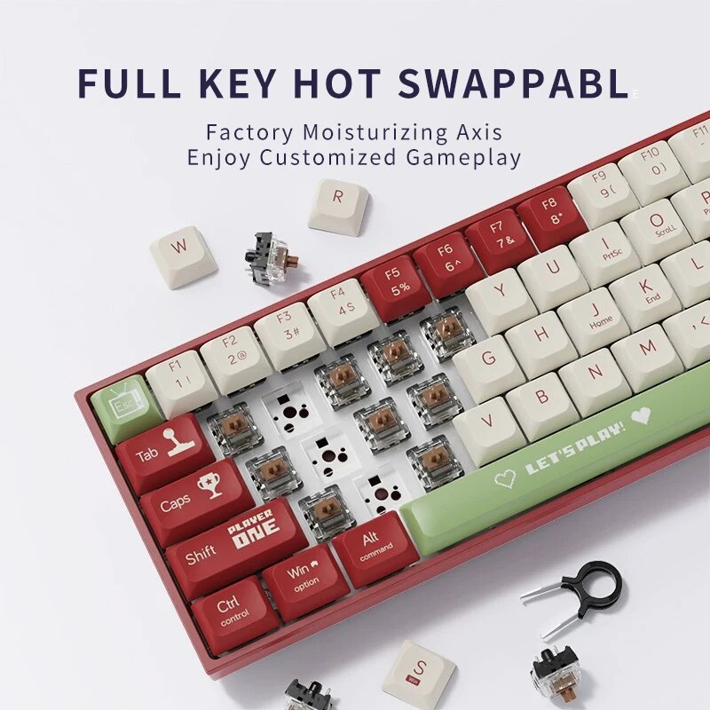 AJAZZ AK680 Mechanical Keyboar - đánh giá và giá Gaming Keyboard E Yooso