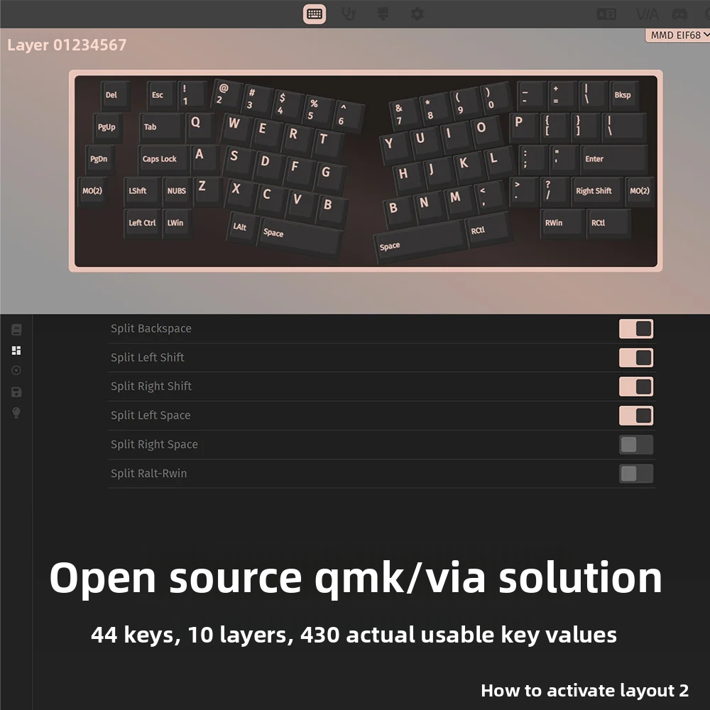MMD Alice EIF68 Wireless Mecha - đánh giá và giá Gaming Keyboard Hot Swappable
