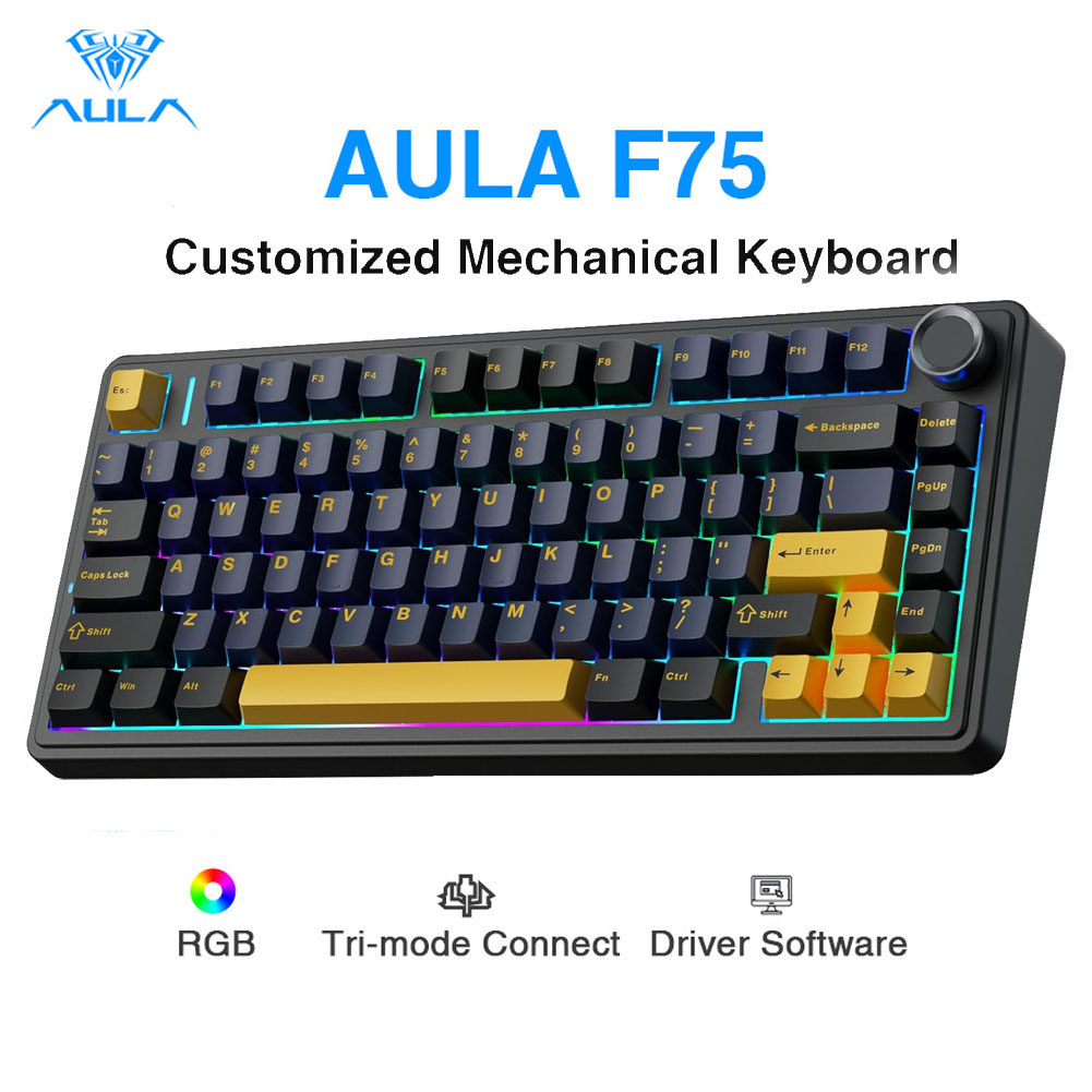 Aula F75 Mechanical Keyboard,  - đánh giá và giá Gaming Keyboard Hot Swappable