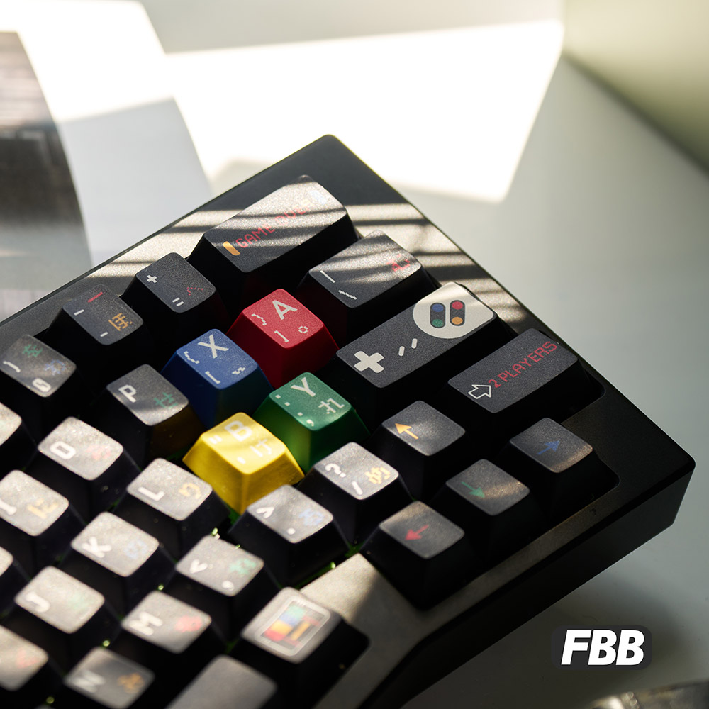 FBB Keycaps SFC 1990 171keys P - đánh giá và giá Gaming Keyboard Ergo