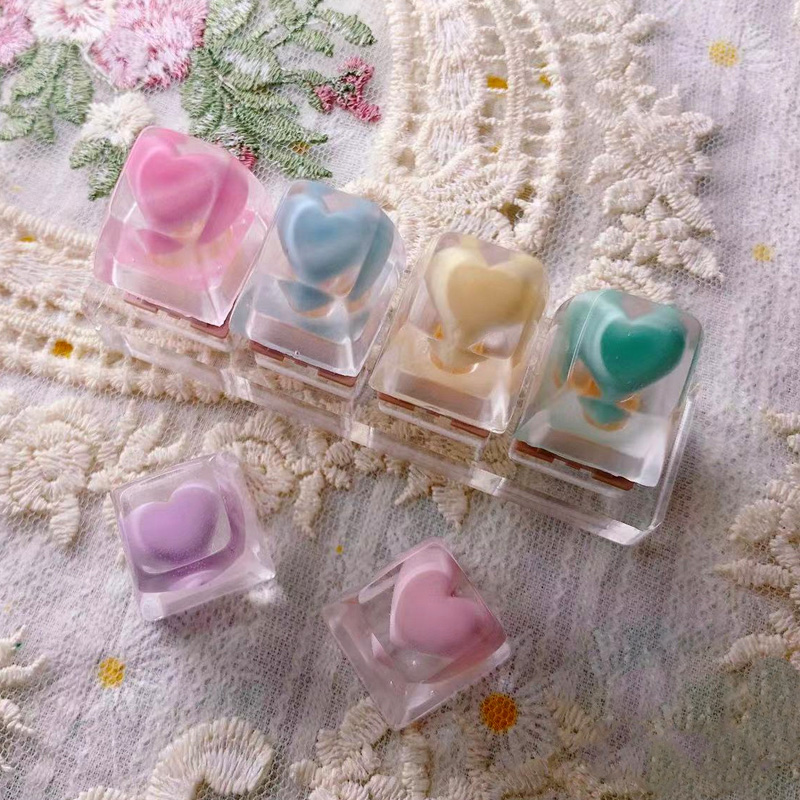 Cá Tính Trong Suốt Nhựa Keycap - đánh giá và giá Keyboard Gaming Transparent