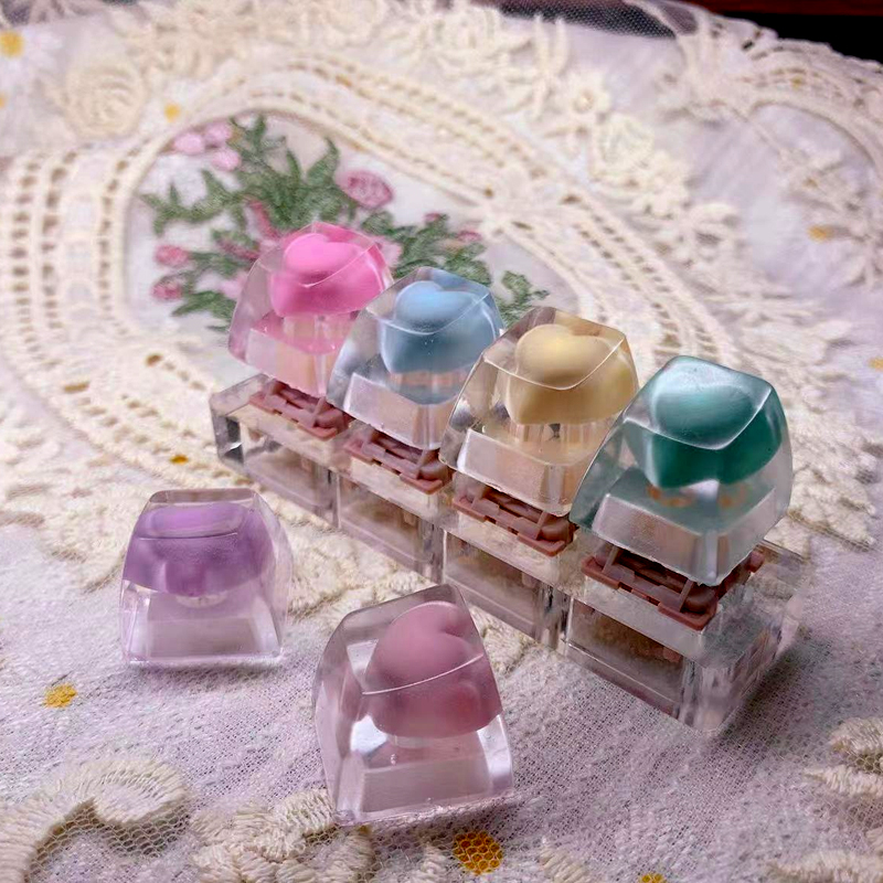Cá Tính Trong Suốt Nhựa Keycap - đánh giá và giá Keyboard Gaming Transparent