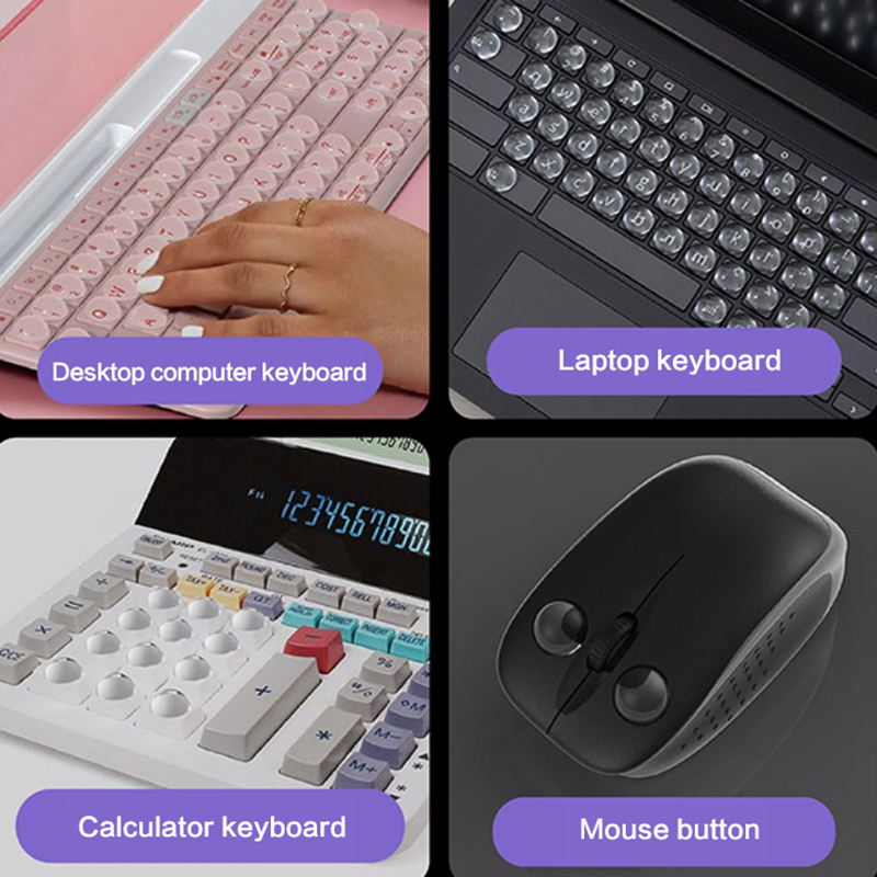 64/100Pcs Transparent Silicone - đánh giá và giá Keyboard Gaming Transparent