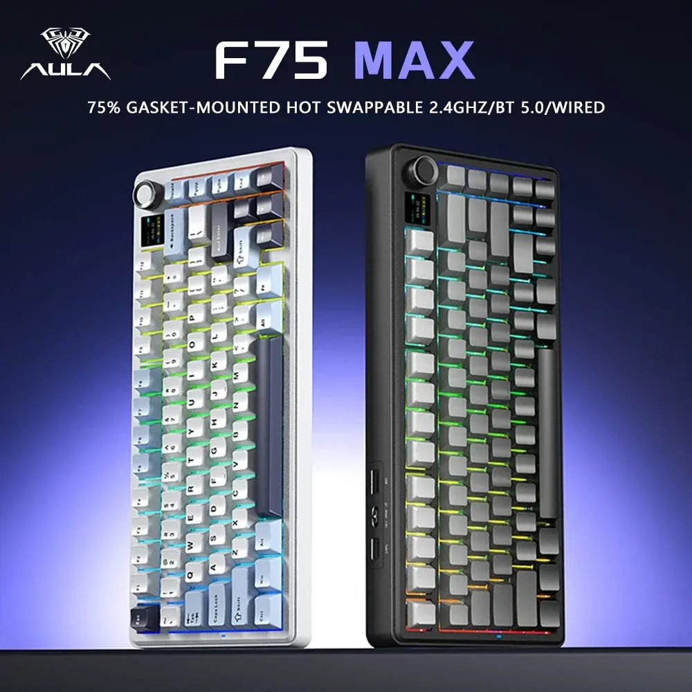 AULA F75MAX Mechanical Gaming  - đánh giá và giá Gaming Keyboard Hot Swappable