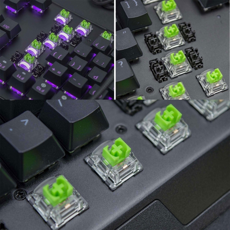 New RGB MX 2Pcs Green Switches - đánh giá và giá Gaming Keyboard Ergo
