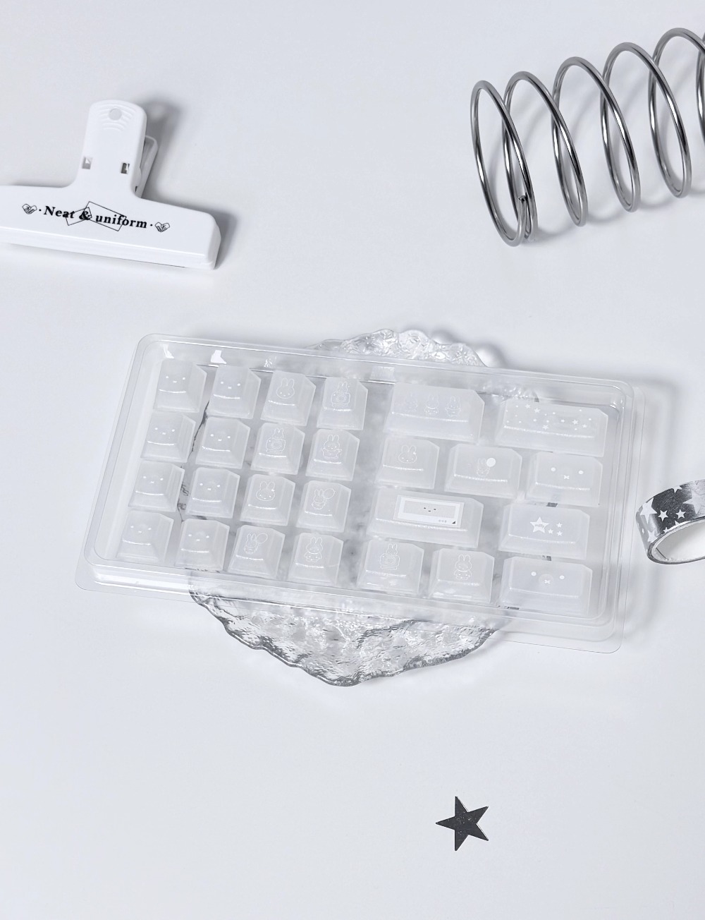 Kawai Miffy Keycaps Transparen - đánh giá và giá Keyboard Gaming Transparent