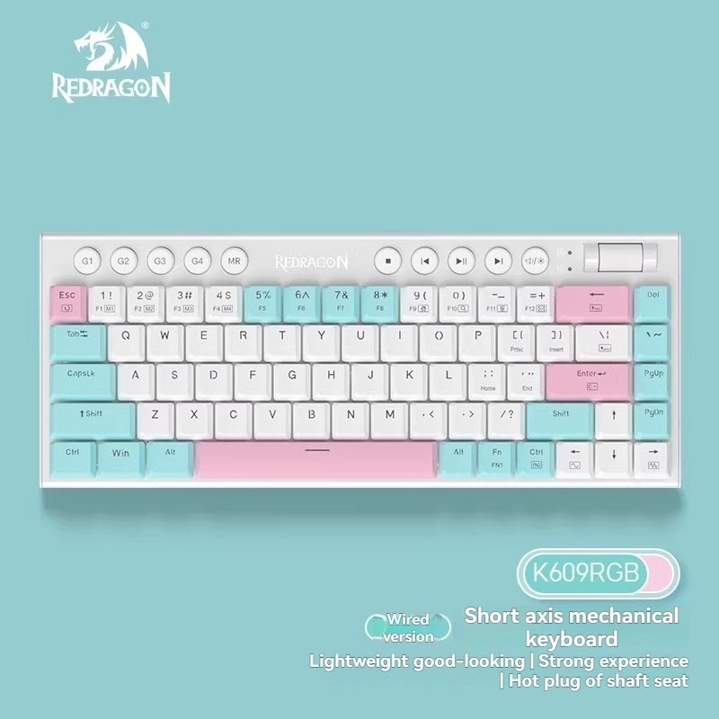 REDRAGON K609 Low Profile Mech - đánh giá và giá Gaming Keyboard E Yooso